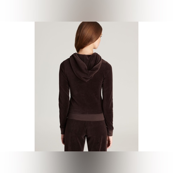 ASO NWT Y2K✨ Vintage Juicy Couture Velour Set Chestnut Medium Jacket Small Pant! - Picture 4 of 10